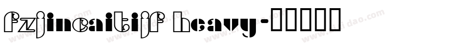 FZJinCaiTiJF Heavy字体转换